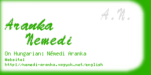 aranka nemedi business card